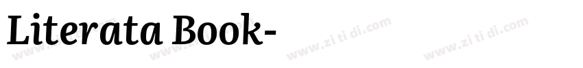 Literata Book字体转换